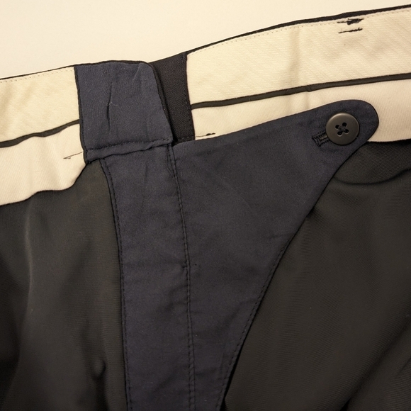 MM LEFLEUR Washable Wool Twill Dress Pants Navy Blue Trousers 14 - Picture 7 of 16